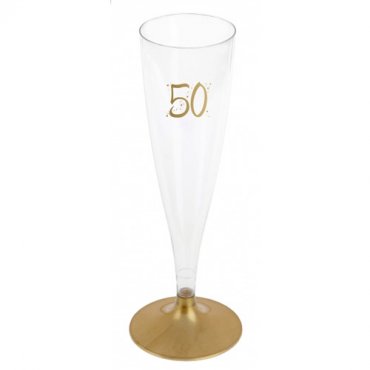Champagneglas 50r Guld - 6st