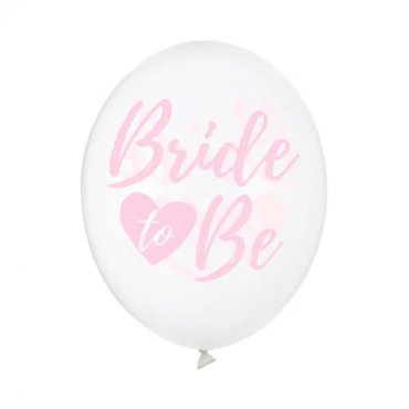 Ballonger Bride to be Transparant/Rosa - 50st