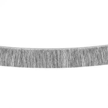 Banderoll med fransar, Silver - 20x135cm