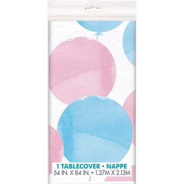 Bordsduk Ballonger Rosa/Bl - 137x213cm