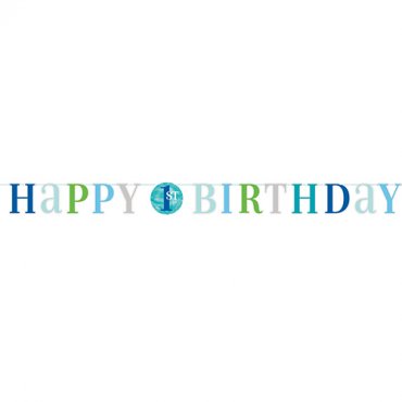 Girlang Happy 1st Birthday Bl - 1,8m