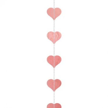 Girlang Hjrtan Rose Guld - 3,6m