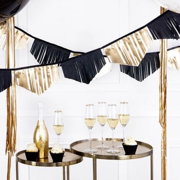 Girlang Svart/Guld - 3m