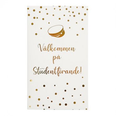 Inbjudningskort Student - 6st
