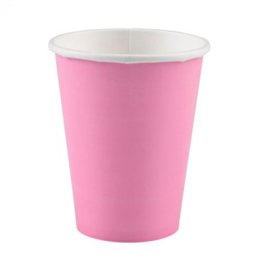 Pappersmugg Ljusrosa - 8st, 250ml