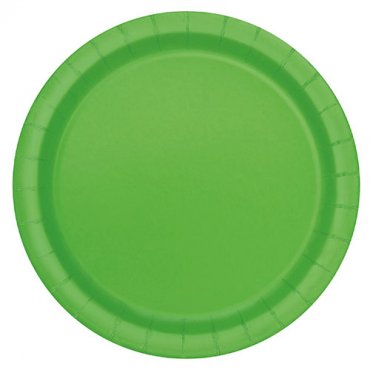 Papperstallrik Lime Grn - 8st, 17cm