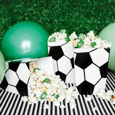 Partybox Fotboll - 6st, 7x7x12cm