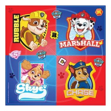 Servetter Paw Patrol - 16st, 33x33cm