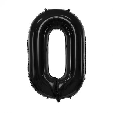 Sifferballong Svart No.0 - 86cm