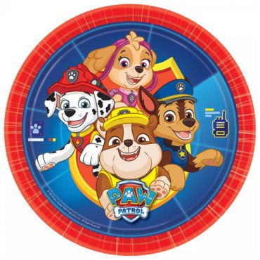 Tallrik Paw Patrol - 8st, 23cm