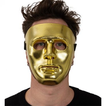 Ansiktsmask / Statymask Guld