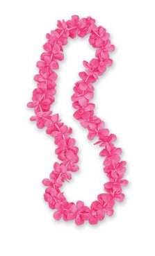 Lei Halsband Rosa tygblommor