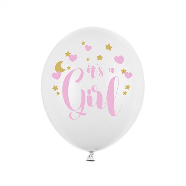 Ballonger Its a girl, Babyshower - 6st