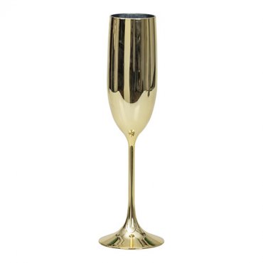 Champagneglas i guld - 1st, 24cm