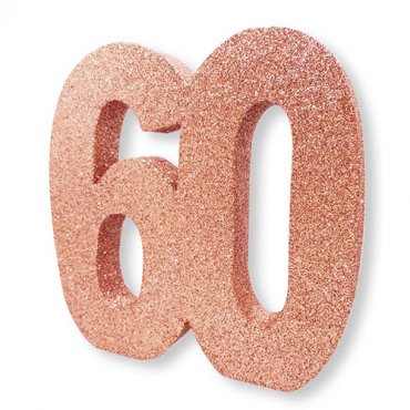 Bordsdekoration Roseguld/Glitter 60 - Ca. 20 x 20 x 3cm