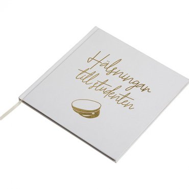 G�stbok till studentfesten (med blankt inneh�ll) - 21,5x21,5cm