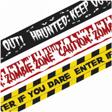 Halloween Skrckhus, Markeringsband - 3st, 9m