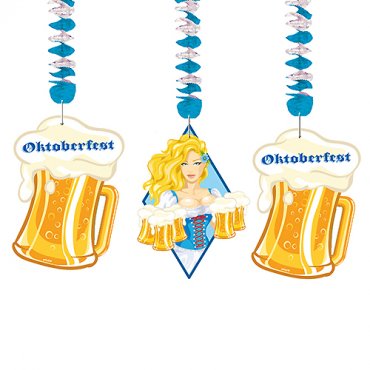 Hngdekoration Oktoberfest - 3st