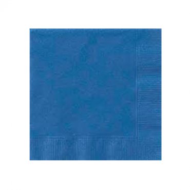 Marinbl Kaffeservetter - 20st, 25x25cm