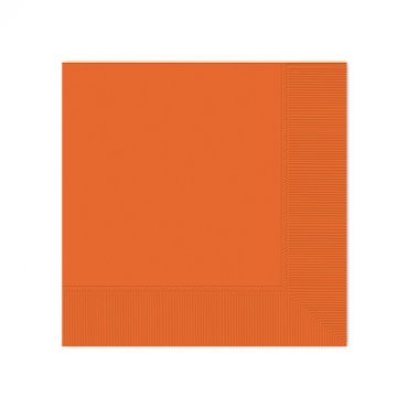 Orange Kaffeservetter - 20st, 25x25ccm