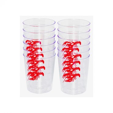 Snapsglas i plast, Krftskiva - 12st