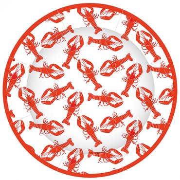 Tallrik krftskiva - 8st, 28cm