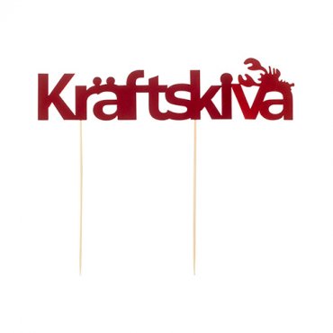 Trtdekoration krftskiva - 16,5x20cm