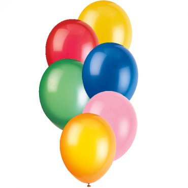 Ballonger blandade frger - 10st