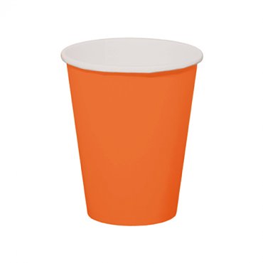 Pappersmugg Orange - 8st, 350ml