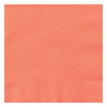 Korall, Servetter - 20st, 33x33cm
