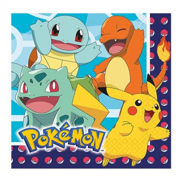 Servetter Pokmon - 33x33cm, 16st