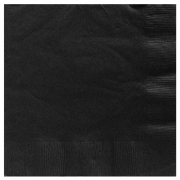 Svarta Servetter - 20st, 33x33cm