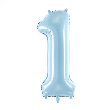 Sifferballong Ljusbl No.1 - 86cm