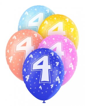 Ballonger blandade f�rger, 4�r - 5st