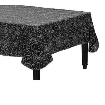 Bordsduk, Svart Spindeln�t Halloween,