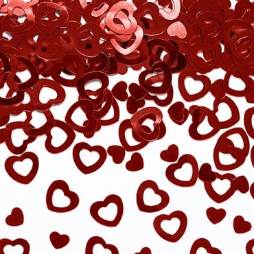 Konfetti R�da Hj�rtan