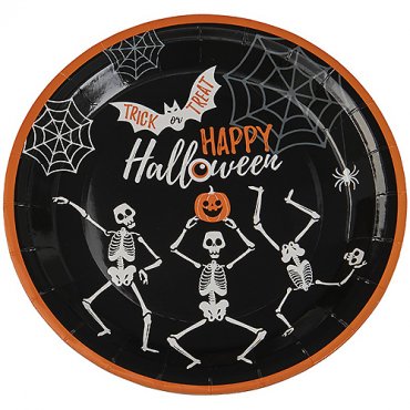 Tallrik Trick or Treat - 8st, 23cm