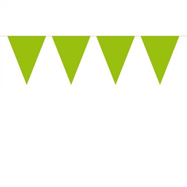 Flaggvimpel Limegrn - 14cm x 3m
