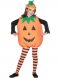 Pumpa Kostym, Helkroppsdrkt med Ansikte och Hatt. One Size Barn Maskeraddrkt Halloween