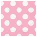 Servetter Babyrosa Prickig - 33x33cm, 16st