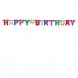 Girlang Happy Birthday, Blandade frger - 1,2m