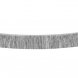 Banderoll med fransar, Silver - 20x135cm
