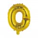 Bokstavsballong Guld O - 41cm