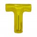 Bokstavsballong Guld T - 86cm
