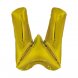 Bokstavsballong Guld W - 86cm