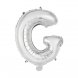 Bokstavsballong Silver G - 41cm