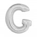 Bokstavsballong Silver G - 86cm