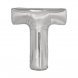 Bokstavsballong Silver T - 86cm