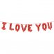 Bokstavsballonger "I LOVE YOU" rd (flyger ej) - 260x40cm