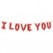 Bokstavsballonger "I LOVE YOU" rd (flyger ej) - 260x40cm